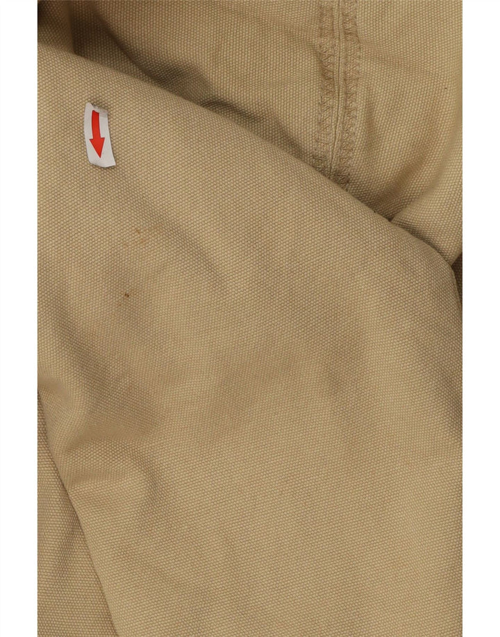 Bear Herre Hooded Bomber Jacket UK 38 Medium Beige Bomuld