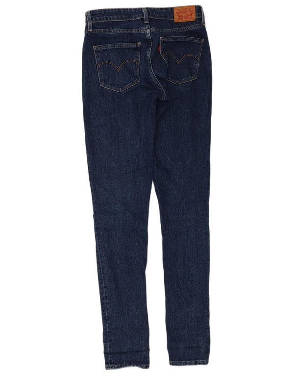 Levi's Dame 721 Skinny Jeans med høj talje W26 L32 Marineblå Bomuld