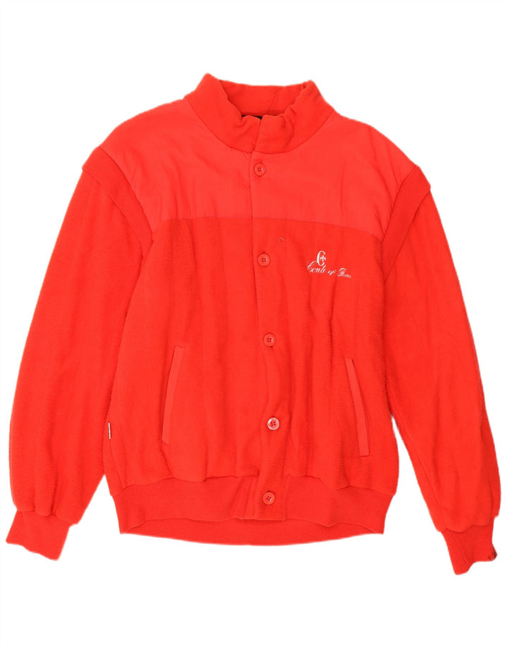 Conte of Florence Herre Cardigan Sweater Large Rød
