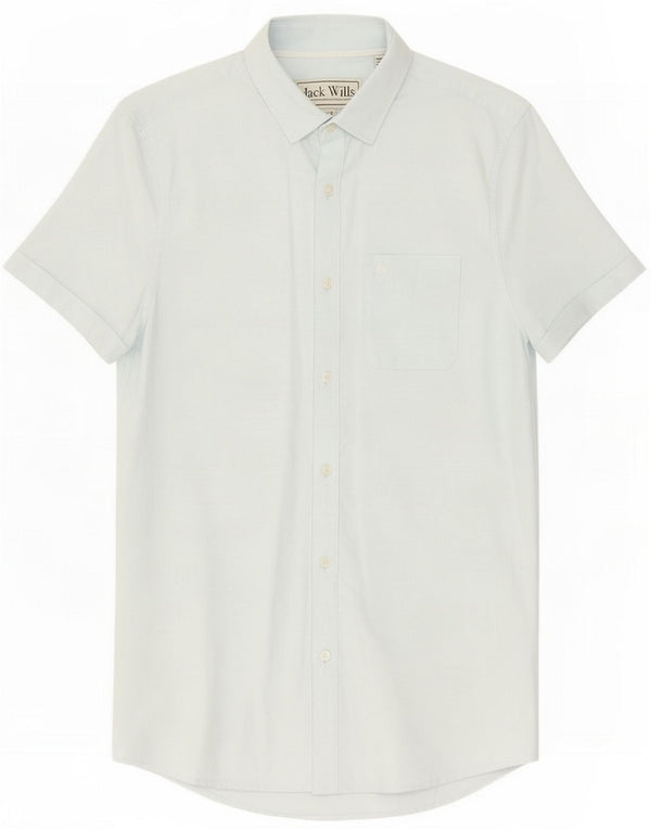 Jack Wills Kortærmet skjorte til mænd XS Blue Cotton