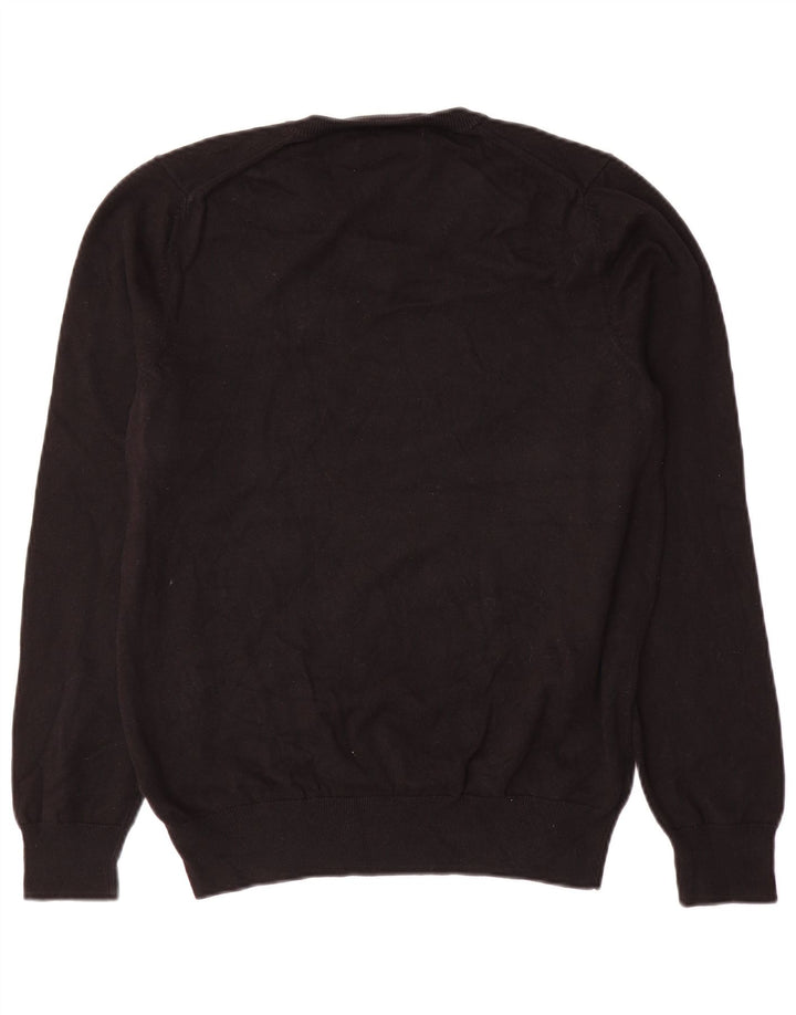 Marks & Spencer Herre V-hals sweater Medium Sort Bomuld