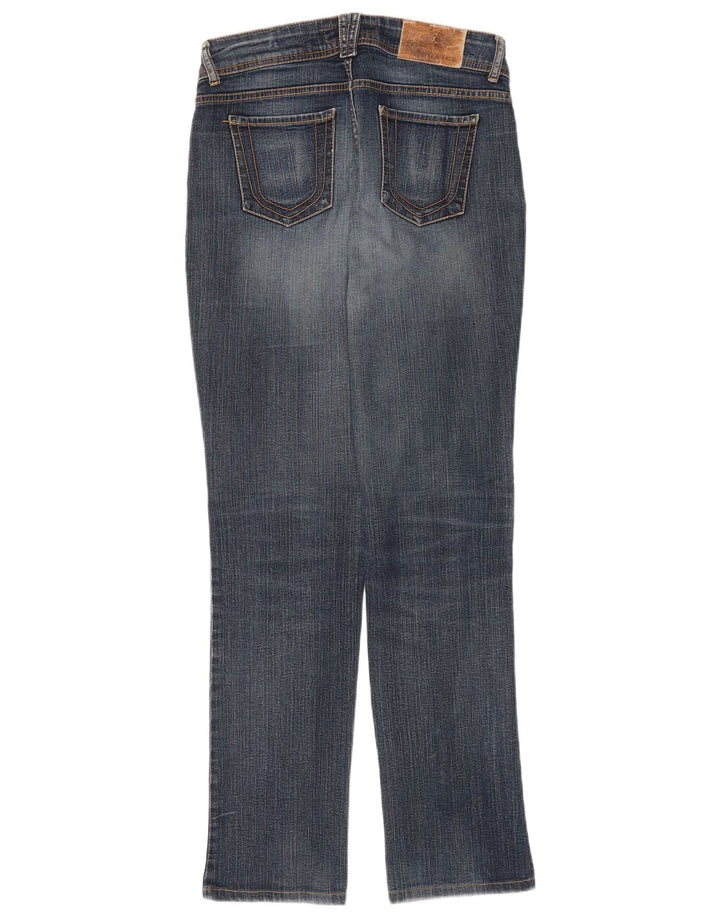 Trussardi lige jeans til kvinder W28 L32 marineblå bomuld