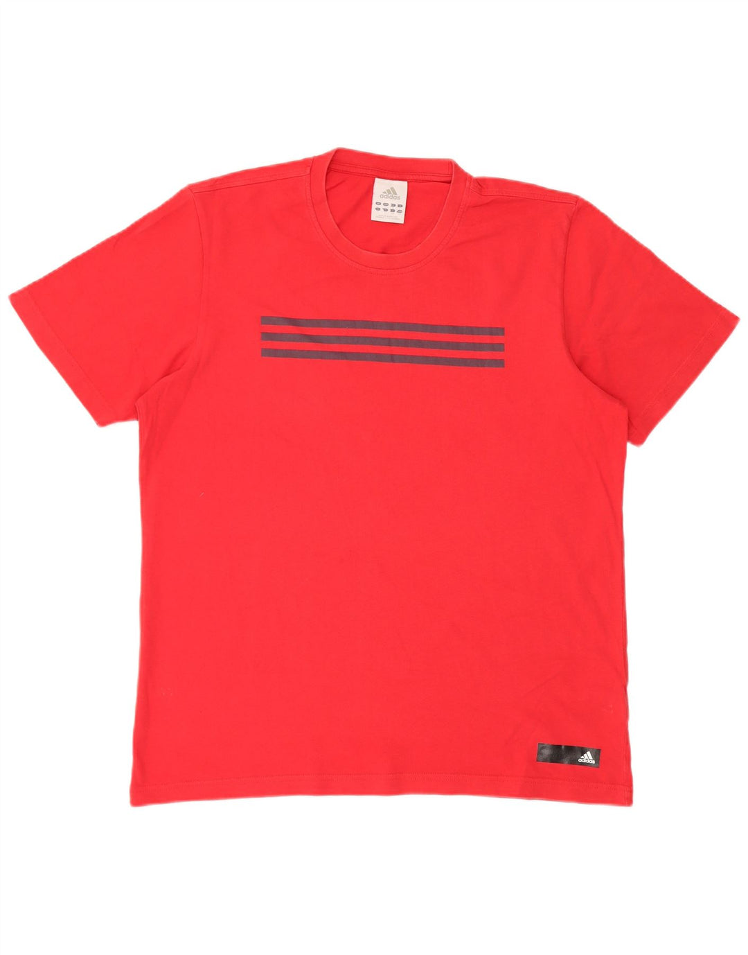 Adidas Grafisk T-shirt top til mænd, stor rød bomuld
