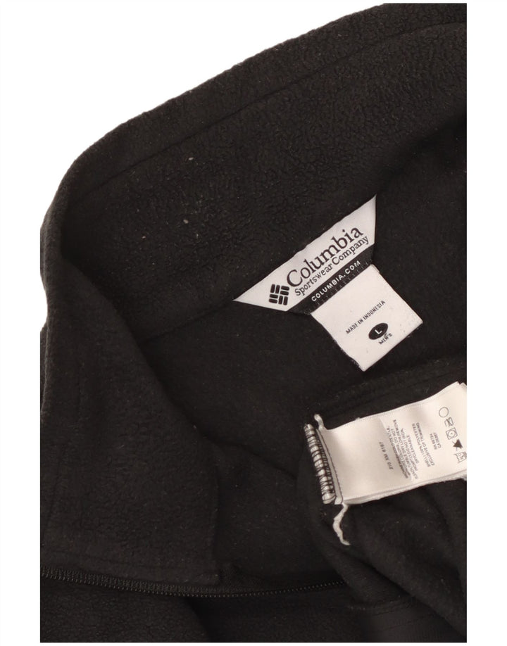 Columbia Herre Mizzou Fleecejakke UK 40 Stor Sort Polyester