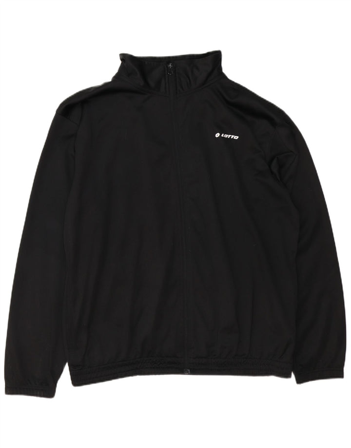 LOTTO Træningsdragt til mænd Topjakke 2XL Sort Polyester