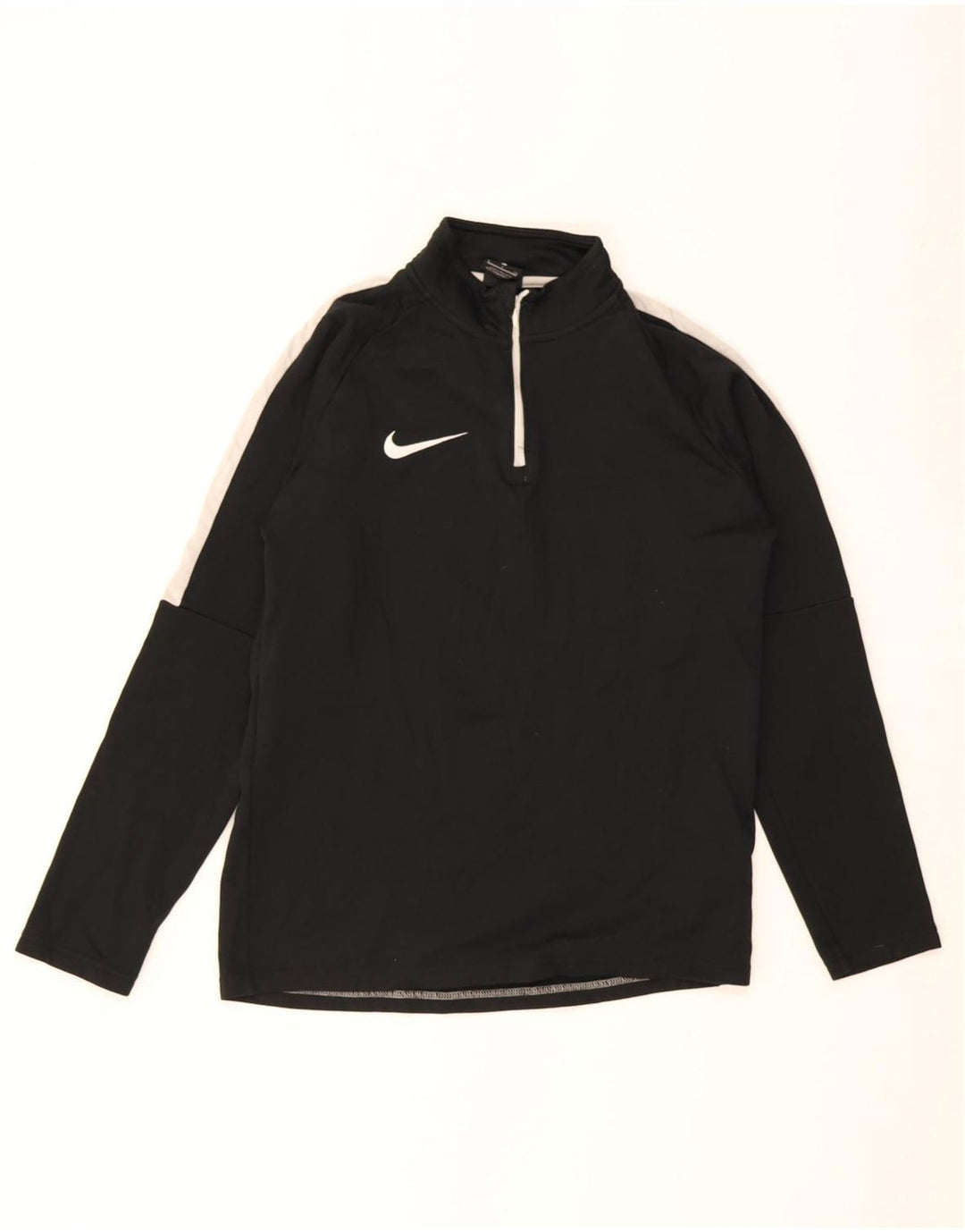 Nike Herre Dri Fit Sweatshirt med lynlås, lille sort farveblok