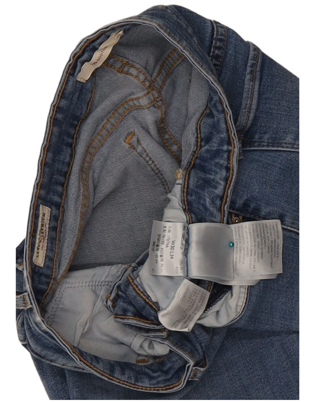Levi's Dame 715 Bootcut Jeans W30 L27 Blå Bomuld