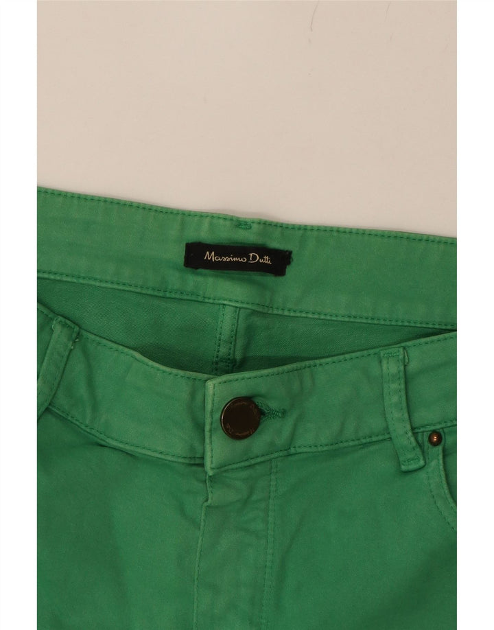 MASSIMO DUTTI Womens Skinny Jeans W32 L28 Green Cotton Vintage Massimo Dutti and Second-Hand Massimo Dutti from Messina Hembry 