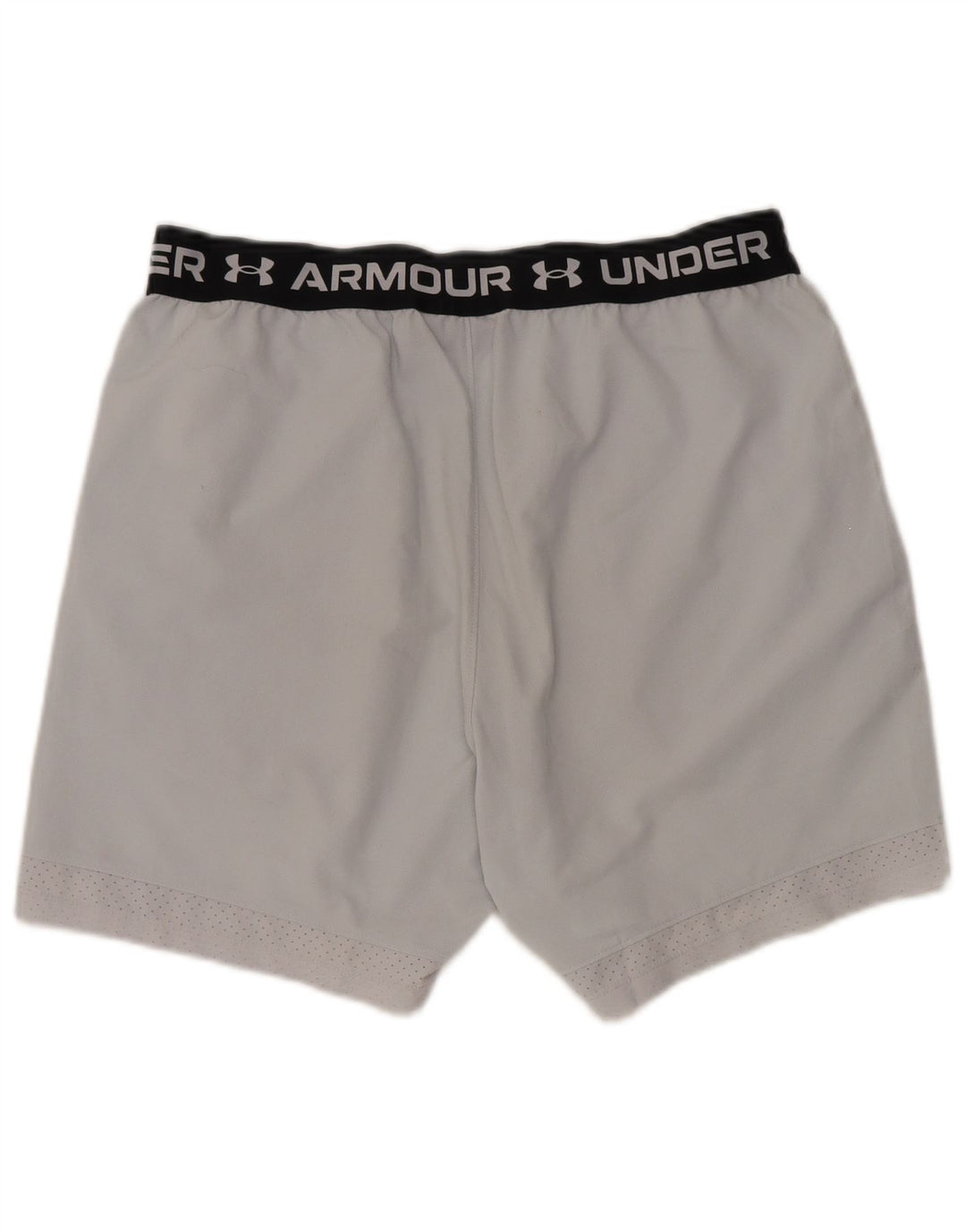 UNDER ARMOUR Grafiske sportsshorts til mænd Large Grå Colourblock Polyester