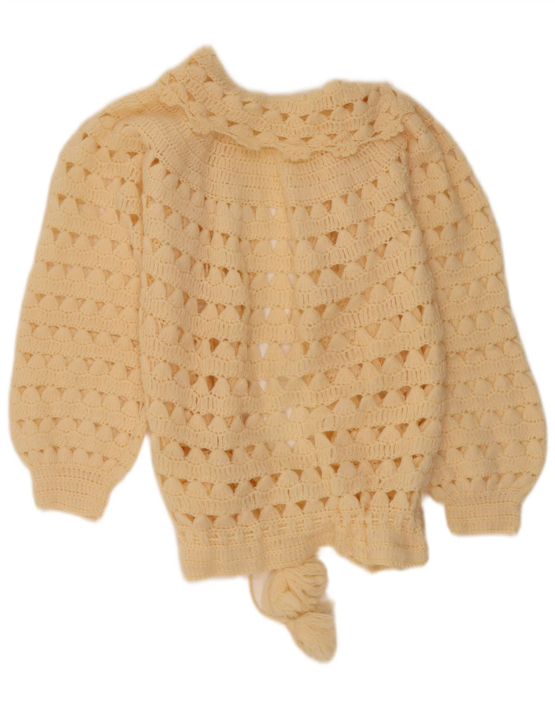 Vintage dame cardigan sweater UK 12 Medium Beige