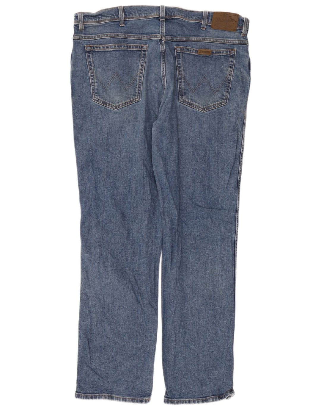 Wrangler Herre Regular Fit Straight Jeans W40 L34 Blå Bomuld