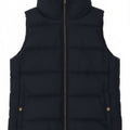 Old Navy Womens Polstret Gilet UK 10 Small Navy Blue Polyester