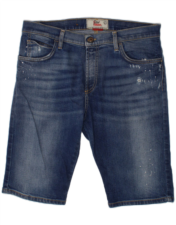 ROY ROGERS Boys Distressed Denim Shorts 15-16 Years W32  Blue Cotton Vintage Roy Rogers and Second-Hand Roy Rogers from Messina Hembry 