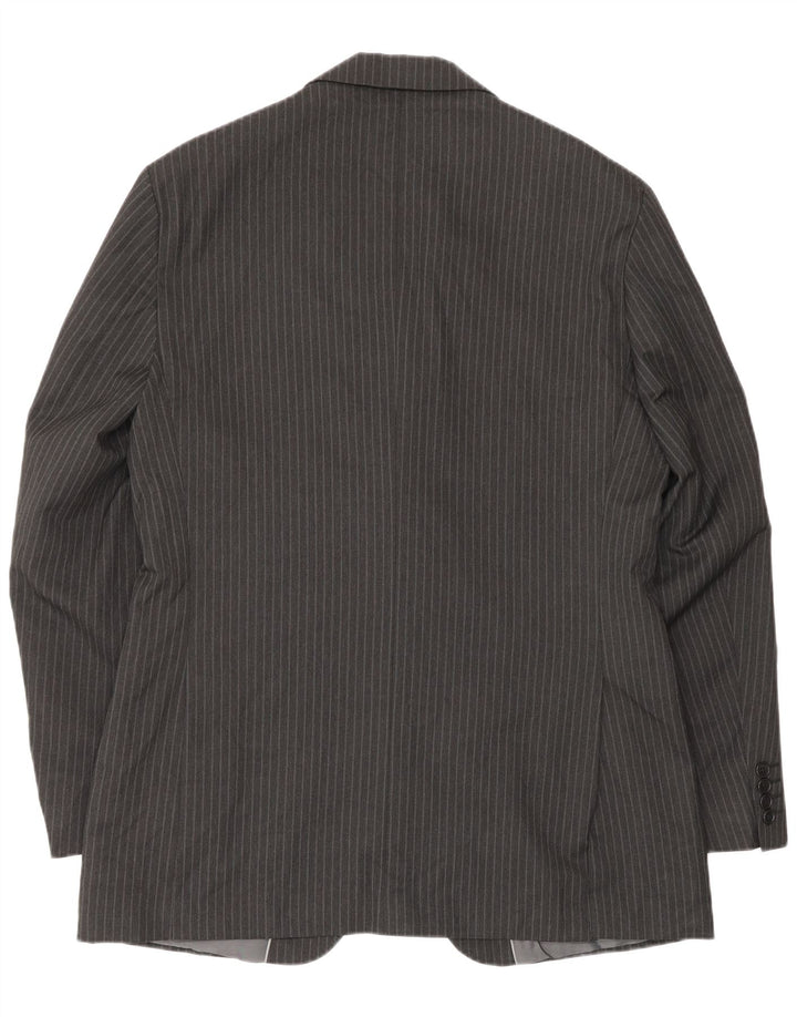 Marks & Spencer Herre 2-knaps blazerjakke IT 40 Stor grå nålestribe