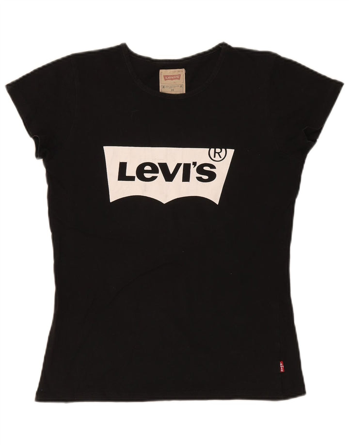 Levi's Boys Grafisk T-Shirt Top 15-16 år Sort