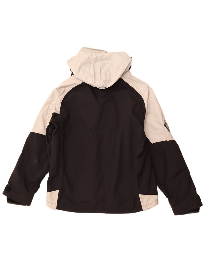 Musto Regnjakke med hætte til mænd UK 40 Large Black Colourblock Polyamid