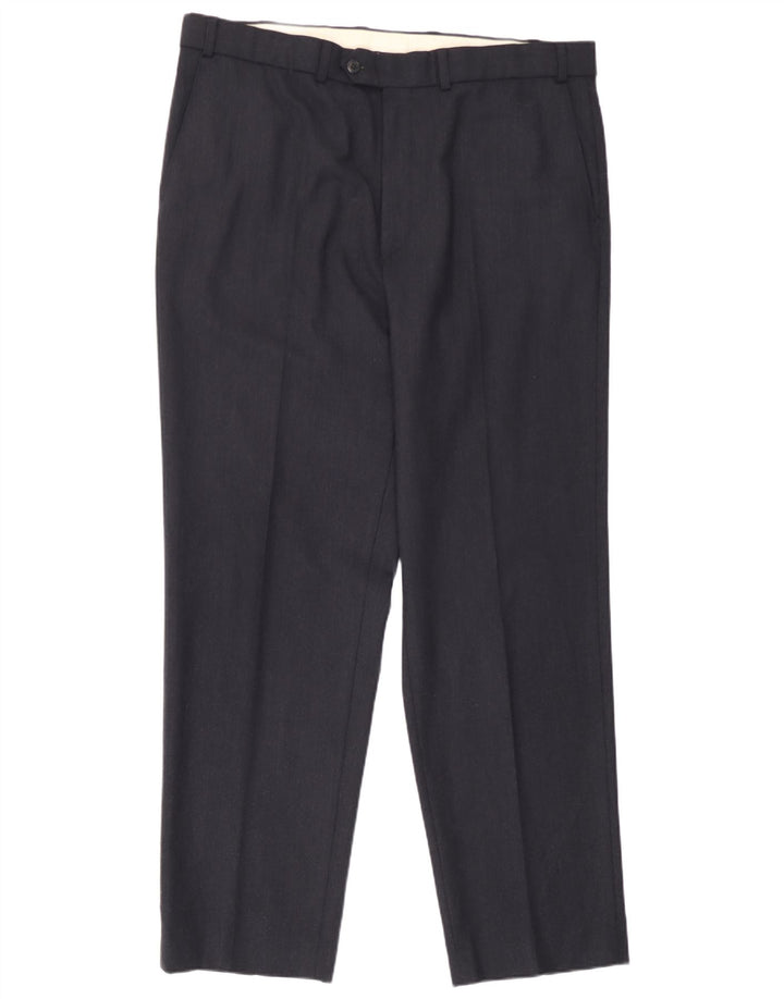 Marks & Spencer Herre St. Michael Straight Suit Bukser W38 L31 Marineblå