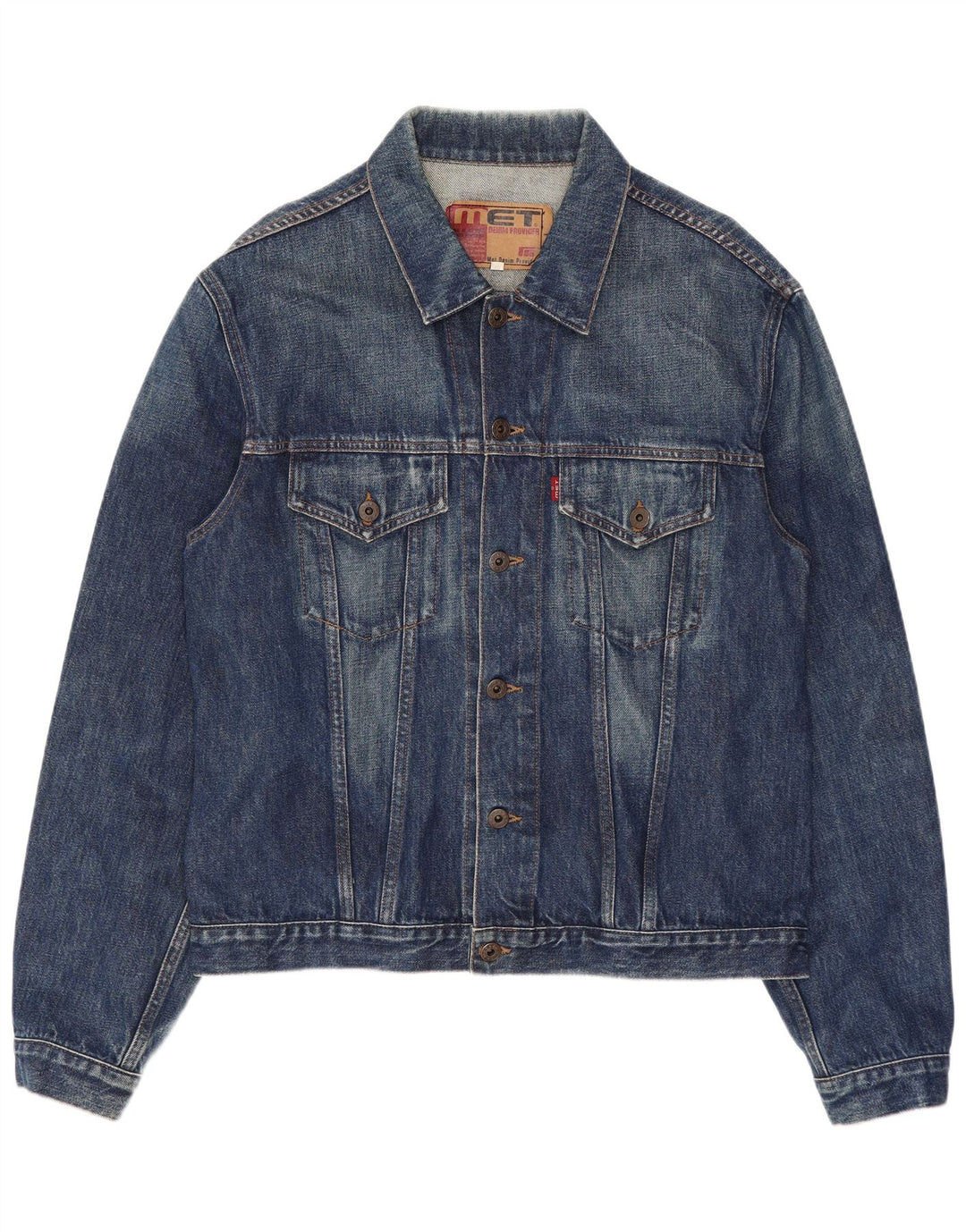 MET Dame denimjakke UK 20 2XL Blå Bomuld
