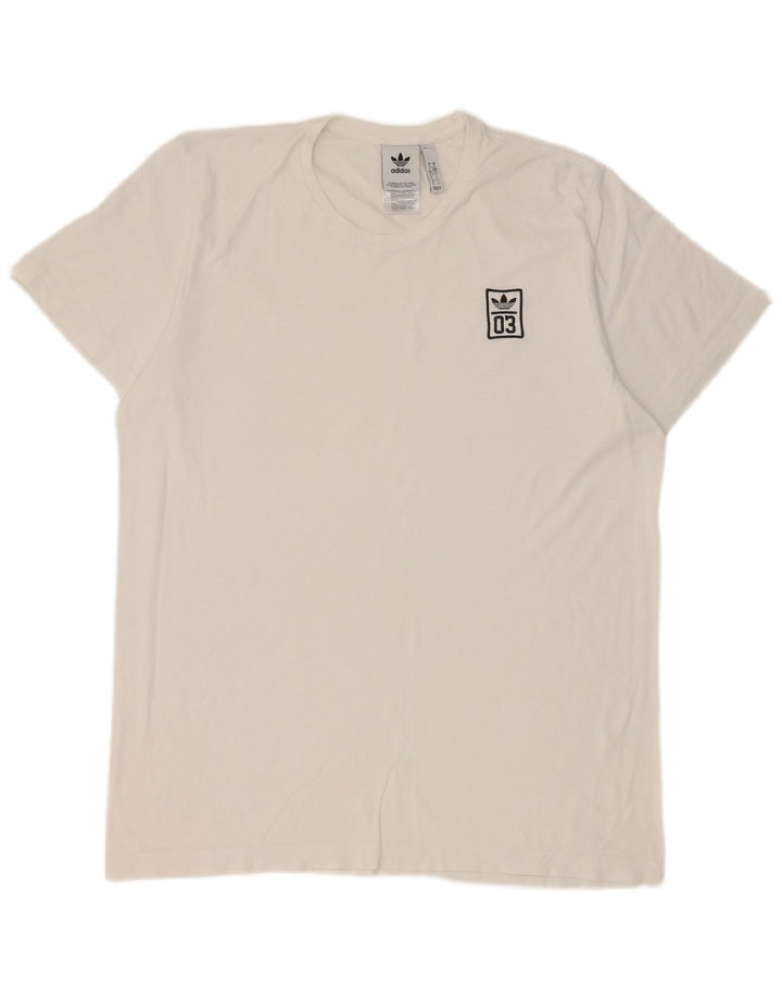 Adidas Herre T-Shirt Top Stor Hvid Bomuld