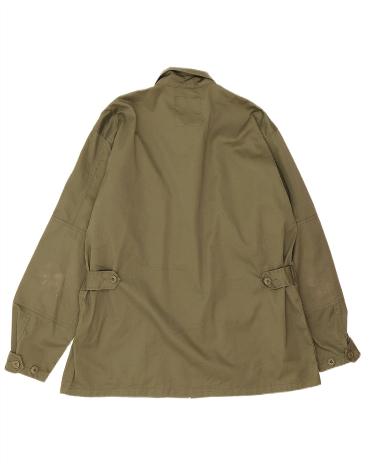 Vintage Herre Utility Jacket UK 40 Large Khaki Polyester