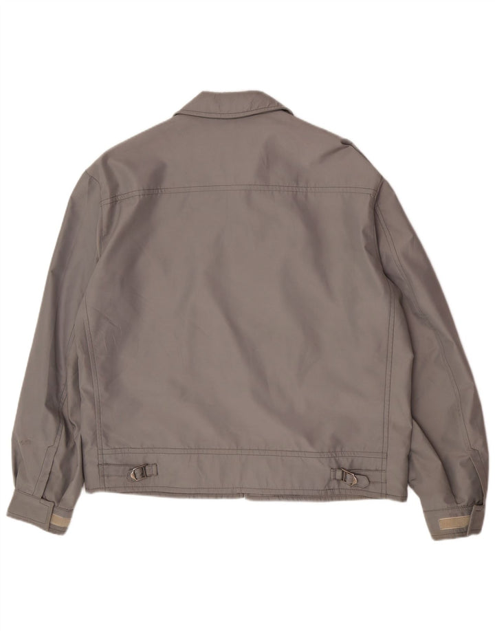 Trussardi Bomberjakke til mænd IT 52 XL Grå Polyester Classic
