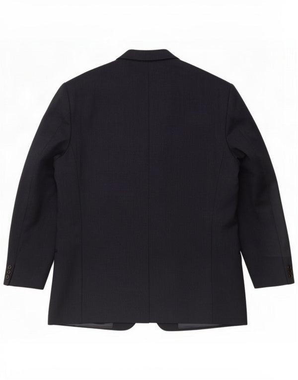 Valentino Herre 2-knaps blazerjakke IT 56 3XL Navy Blue Virgin Wool
