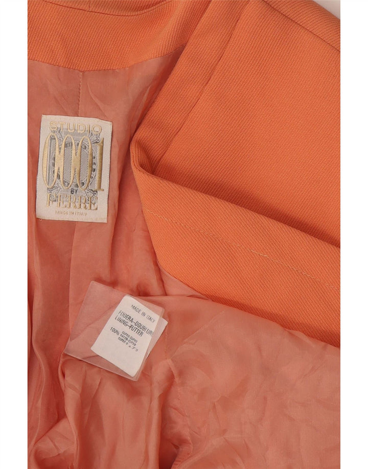 Ferre Dame 1 Knap Blazer Jacket UK 14 Large Orange