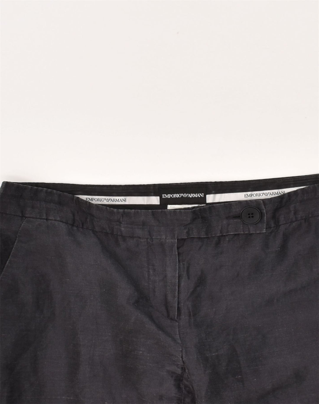 EMPORIO ARMANI Womens Slim Casual Trousers W32 L29  Black | Vintage Emporio Armani | Thrift | Second-Hand Emporio Armani | Used Clothing | Messina Hembry 