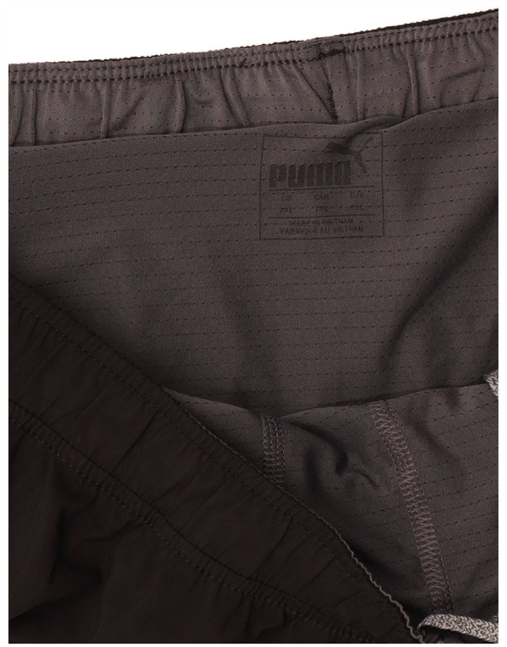 Puma Herre grafiske sportsshorts 2XL sort polyester