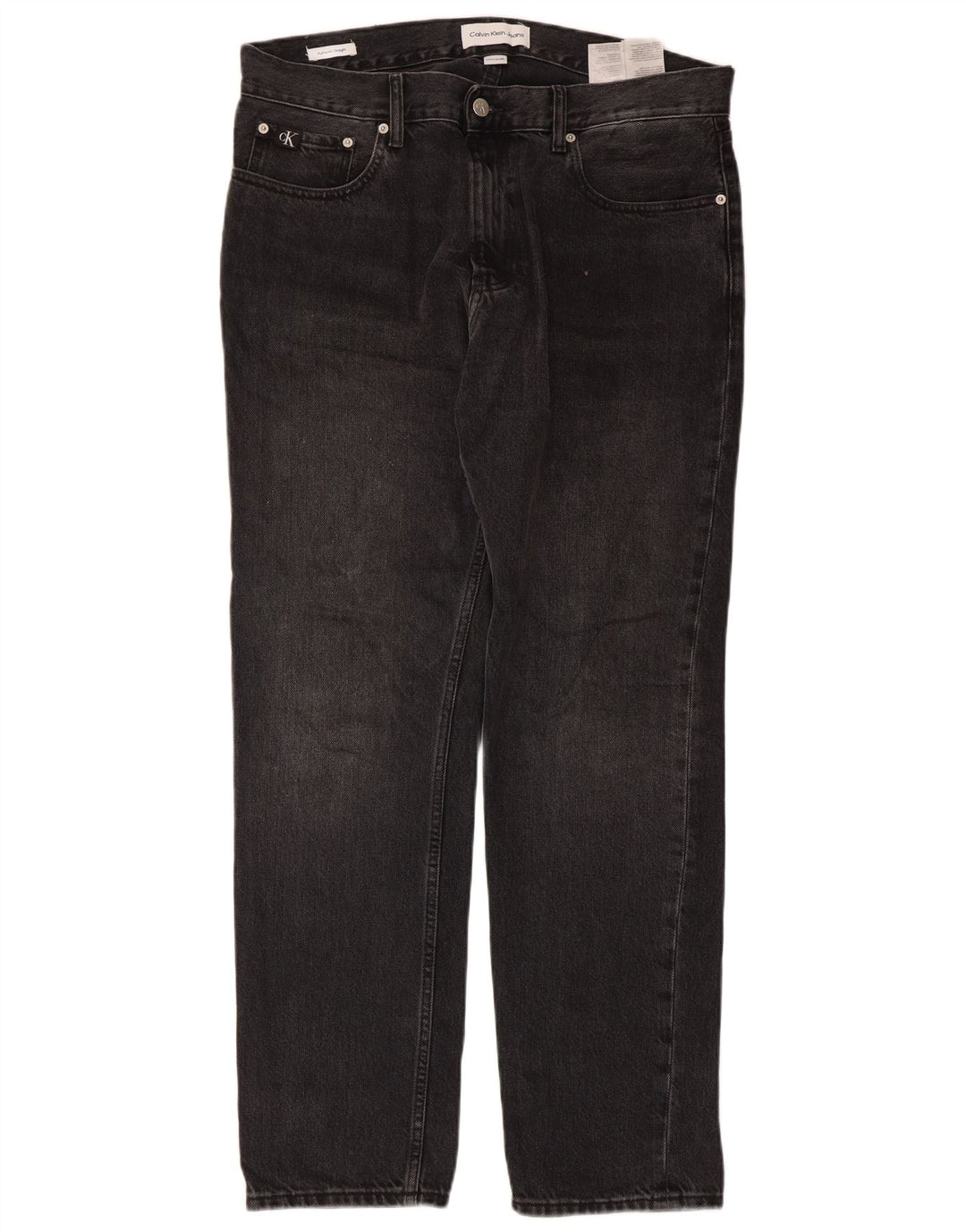 Calvin Klein Straight Jeans til mænd W32 L30 Sort bomuld