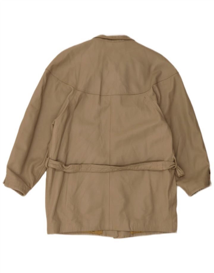 Vintage læderjakke til kvinder EU 40 Medium Beige