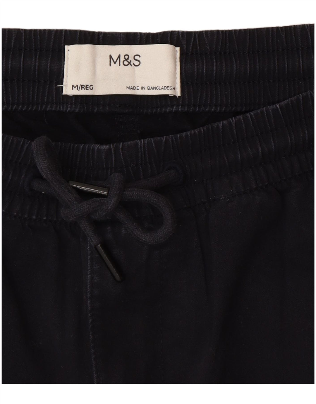 Marks & Spencer Herre Lige Chino Bukser Medium W32 L29 Navy Blue