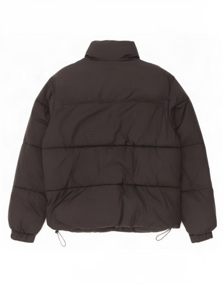 Zara Dame Oversized Polstret Jakke UK 10 Small Black Nylon