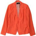 Zara Dame 1 Knap Blazer Jacket UK 12 Medium Orange