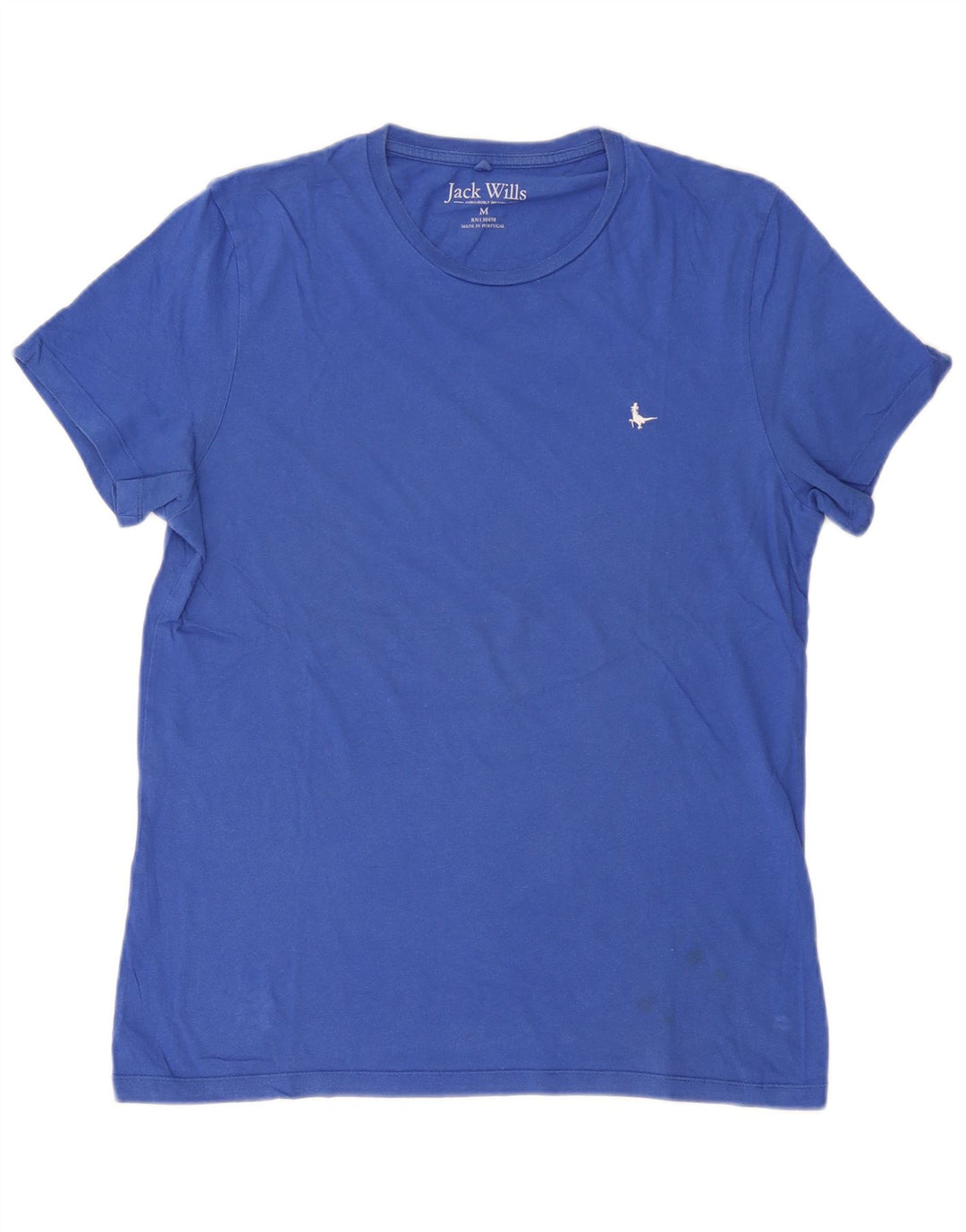 Jack Wills Herre T-Shirt Top Medium Blå Bomuld
