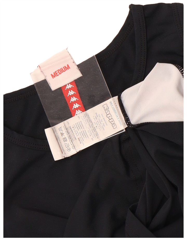 Kappa Dame Crop Grafisk Vest Top UK 12 Medium Sort
