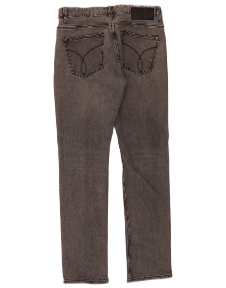 Calvin Klein Herre Slim Jeans W31 L30 Grå Bomuld