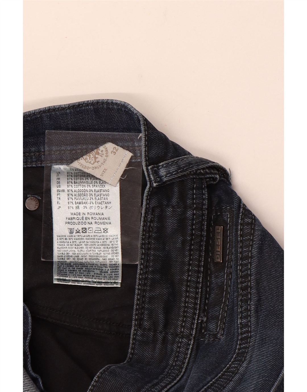 Diesel Skinny Jeans til mænd W32 L33 Marineblå