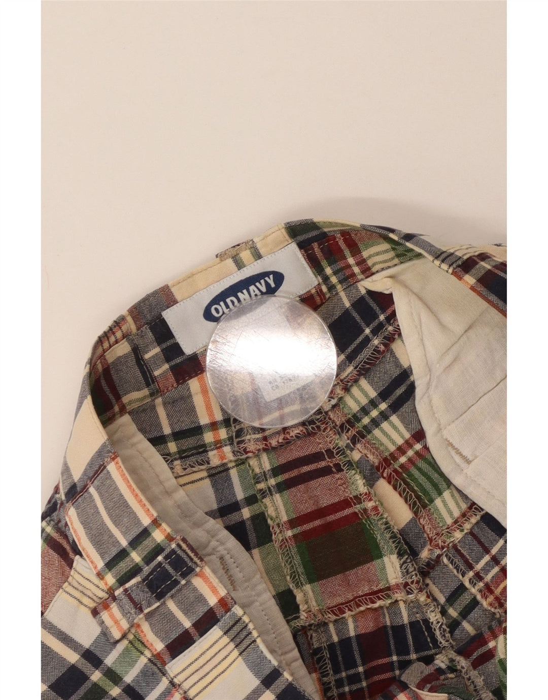 Old Navy Herre Chino Shorts W30 Medium Flerfarvet Ternet bomuld