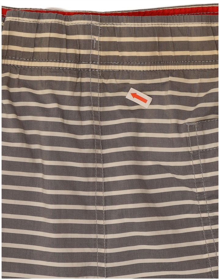 Tommy Hilfiger Badeshorts til mænd, store gråstribede bomuld
