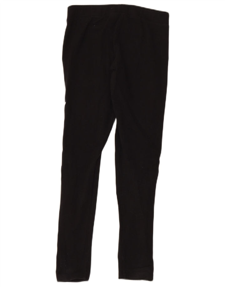 Adidas Dame Grafiske Leggings UK 12 Medium Sort Bomuld