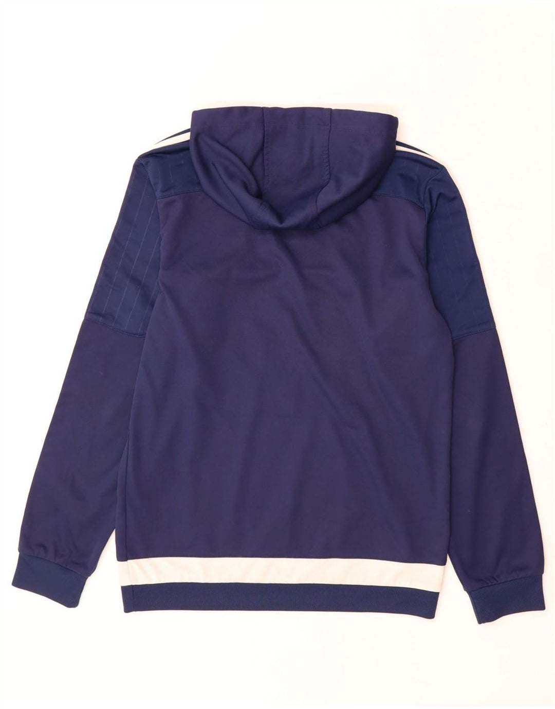 Adidas Hættetrøje til mænd Small Navy Blue Colourblock Polyester