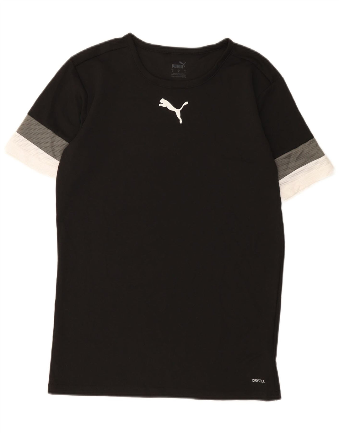Puma Herre T-Shirt Top Lille Sort Colourblock Polyester