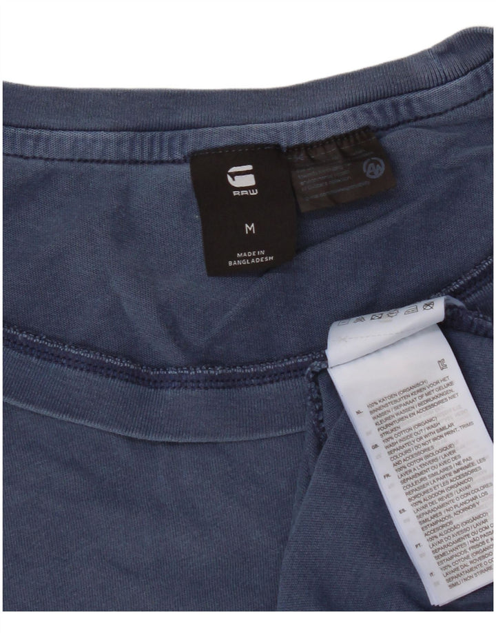 G-Star Herre T-Shirt Top Medium Blå Bomuld