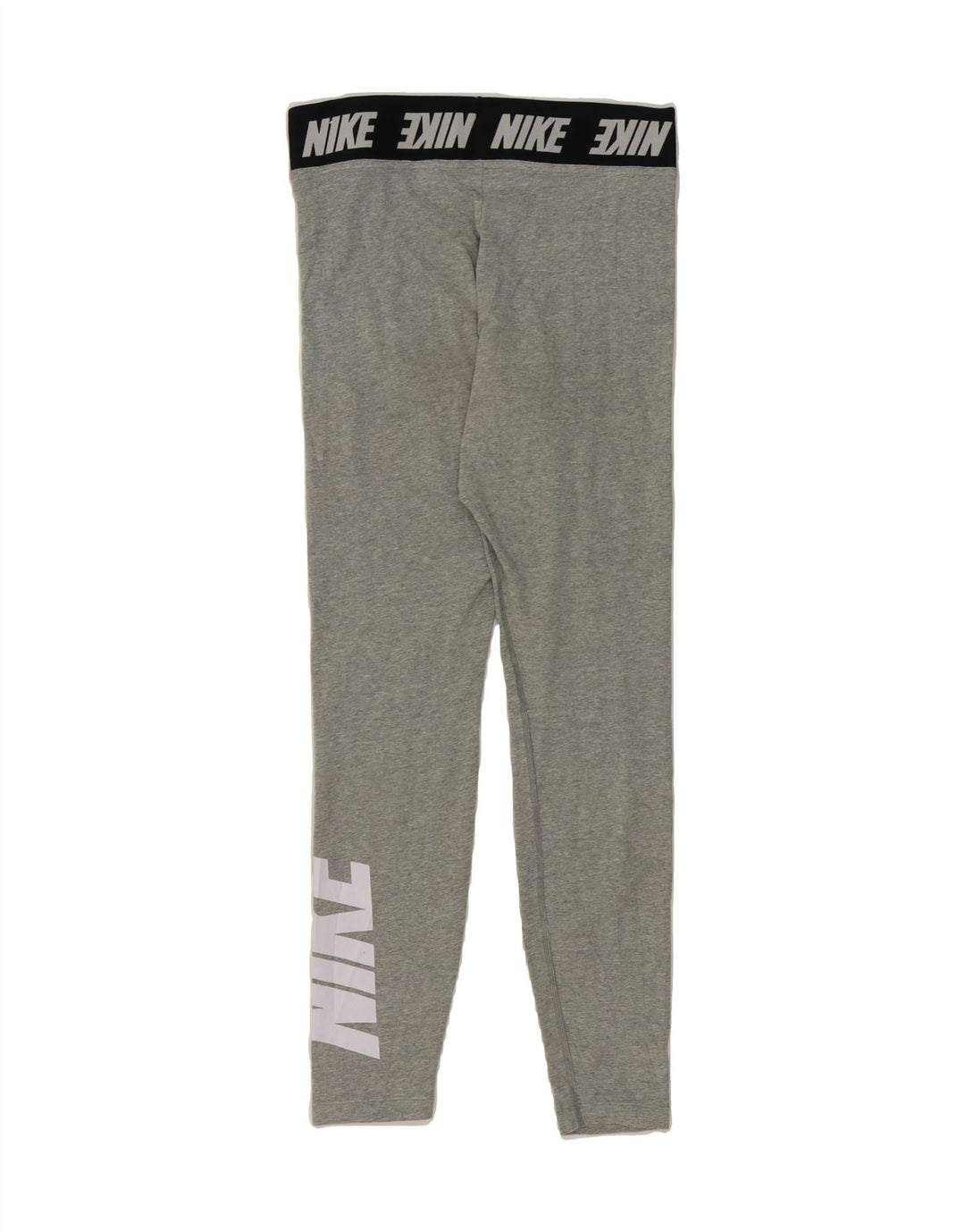 NIKE Womens Graphic Leggings UK 12 Medium  Grey Cotton Vintage Nike and Second-Hand Nike from Messina Hembry 