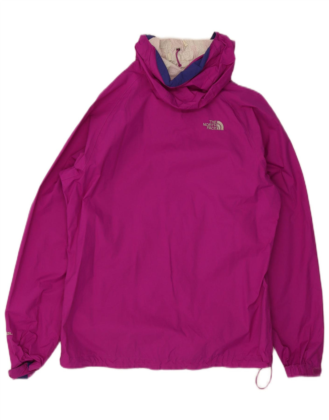 The North Face Regnjakke med hætte til kvinder UK 10 Lille rødbrun nylon