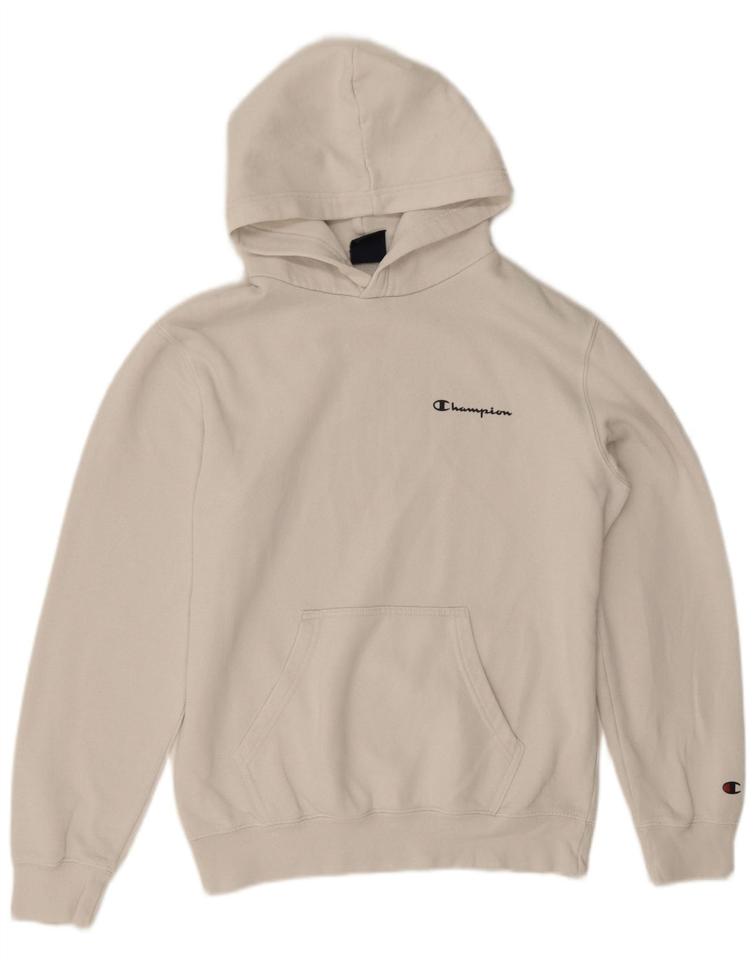 Champion Dame Oversized Hoodie Jumper UK 10 Small White