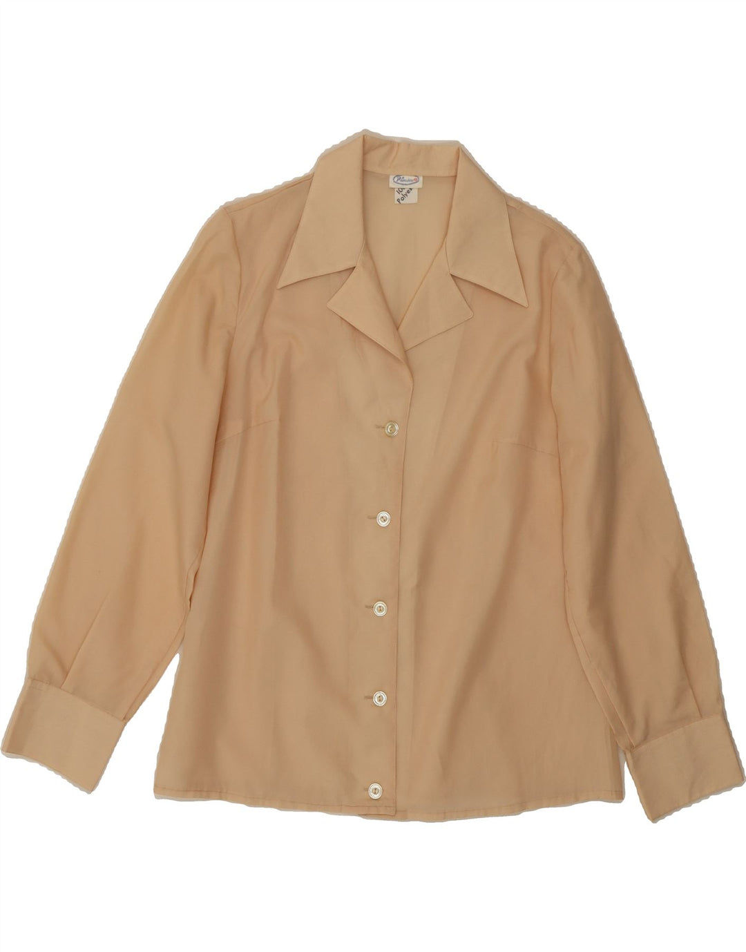 VINTAGE Womens Shirt Blouse IT 48 XL Beige Polyester Vintage Vintage and Second-Hand Vintage from Messina Hembry 