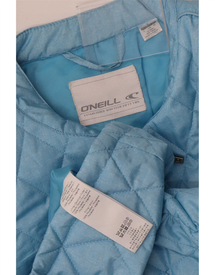 O'Neill Quiltet jakke til kvinder UK 14 Large Blue Colourblock Polyester
