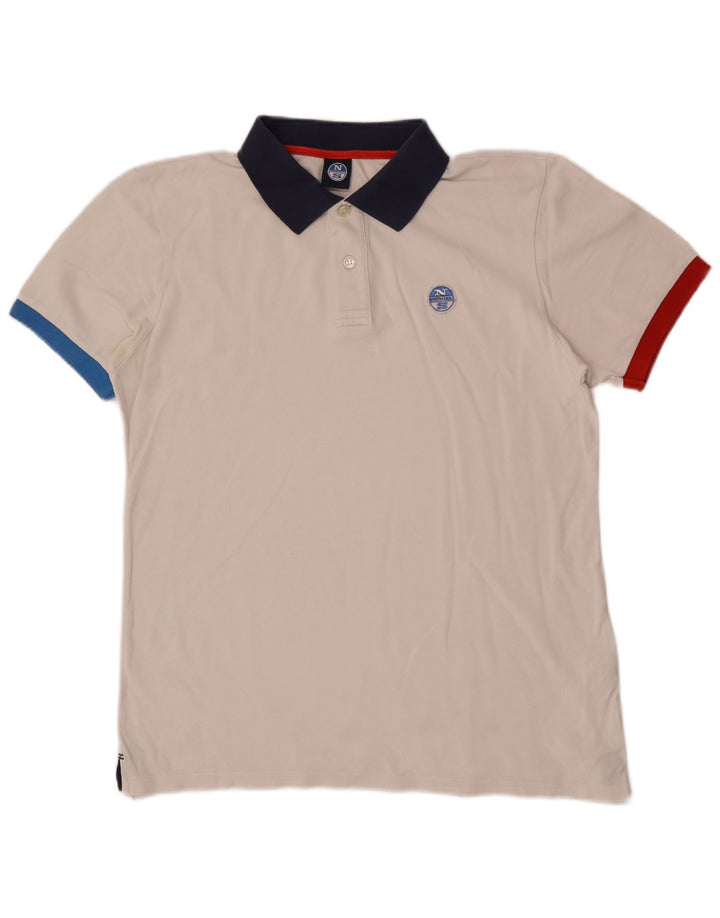 North Sails Herre poloshirt Medium White Colourblock